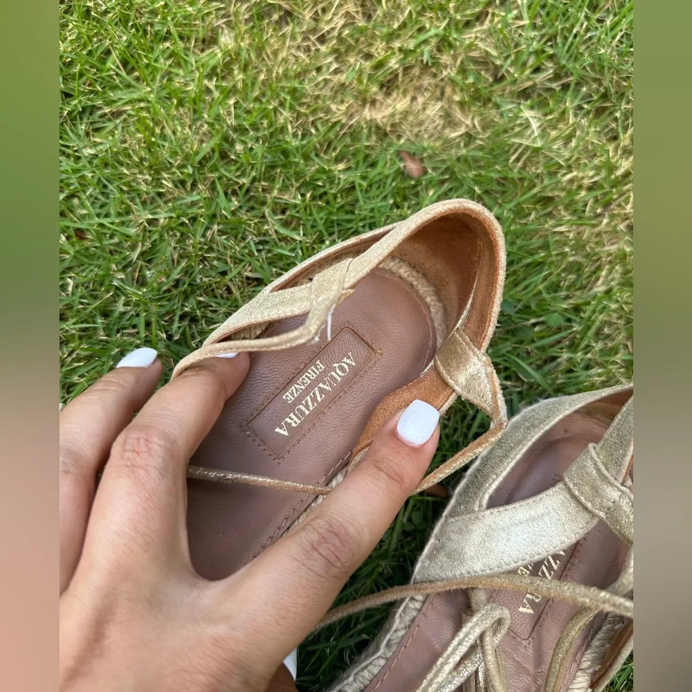 Aquazzura metalic tassel espadrilles - Picture 4 of 4